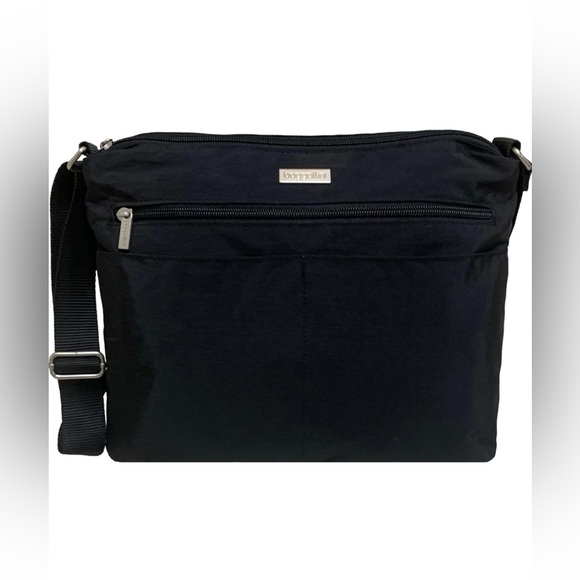 Women’s BAGGALLINI Special Edition LARGE ZIPPER Bagg Crossbody Bag Black New